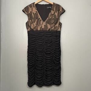 Scarlett Nite Size 10 Whimsigoth Beaded Tiered Ruffle Dress Dark Fairy Grunge